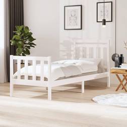 vidaXL Bed Frame White Sängram