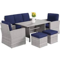 Best Choice Products 7-Seater Patio Dining Set