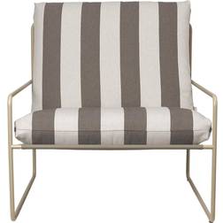 Ferm Living Desert Sessel Cash stripe-chocolate Loungestol