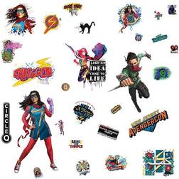 RoomMates Ms. Marvel Peel & Stick Wall Decals