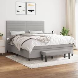 vidaXL 160x200 stof Boxspringbett