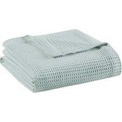 Beautyrest Waffle Weave Aqua Blankets Blue (228.6x228.6)