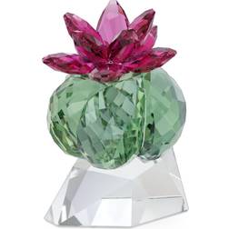 Swarovski Crystal Flowers Bordeaux Cactus Figurine