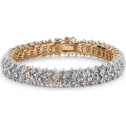 PalmBeach Snake-Link Bracelet - Gold/Diamond