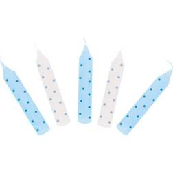 Goki Geburtstagskerzen-Set, blau gepunktet