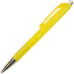 Caran d’Ache Caran Dache Ballpoint Pen, Lemon Yellow, with SwissRide Blue Medium Cartridge