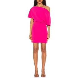 Alexia Admor Suri Draped Mini Dress Pink