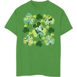 Disney Boy's Mickey & Friends Happy Clover Friends Child T-Shirt Kelly Green