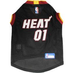 NBA Miami Heat Mesh Pet Jersey - Black XL