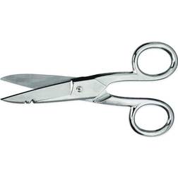 Wiss 5" Electrician Scissors Serrated Bottom Blade