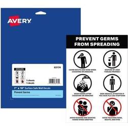 Avery Prevent Germs from Spreading Preprinted Surface Safe