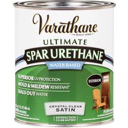 Varathane Ultimate Spar Urethane Water Based 1qt Wood Protection Crystal Clear