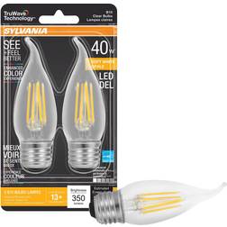 Sylvania Osram 3005215 40W B10 E26 LED Bulb Soft White Pack of 2