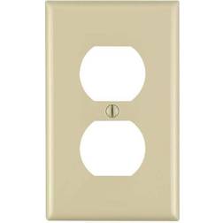 Leviton 1-gang Duplex Device Receptacle Wallplate 1-gang Ivory