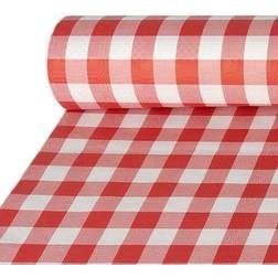 Papstar Tischdecke Vichy Karo 88163 rot, weiß 100,0 cm x 50,0 m