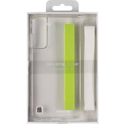 Samsung Slim Strap Cover Case for Galaxy S21 FE (5G) Clear/White/Neon Yellow