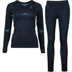 Odlo Set Fundamentals Performance Warm W-DARKBLUE-XS