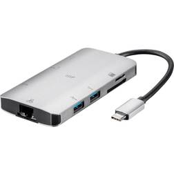 Monoprice USB-C To HDMI Adapter Body 3-Port USB 3.0 Reader
