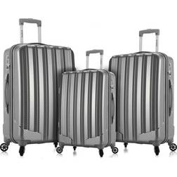 Rockland Luggage Barcelona Piece Polycarbaonate /ABS Lugage
