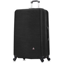 InUSA Royal Extra Large 4-Wheel Spinner Luggage, Black