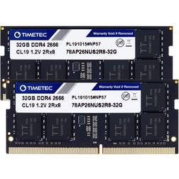 TIMETEC SO-DIMM DDR4 2666MHz 2x32GB (9SIA56XGRB7552)