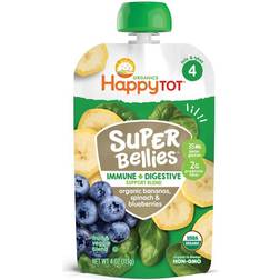 Happy Baby Tot Morning 4 Oz. Stage 4 Organic Bananas, Spinach Blueberries Pouch