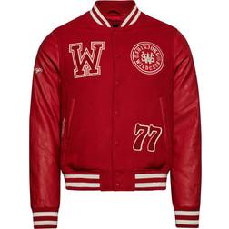 Superdry Vintage Varsity Patch Bomber Jacket - Red