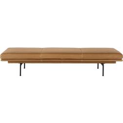 Muuto Outline Daybed Black/ Leather/Cognac Sofa 200cm