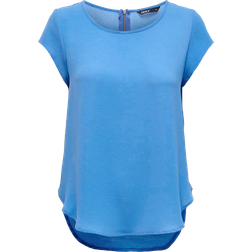 Only Vic Loose Short Sleeve Top - Blue/Ultramarine