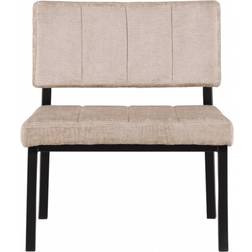 SwedishHome Monett velour beige. Lænestol