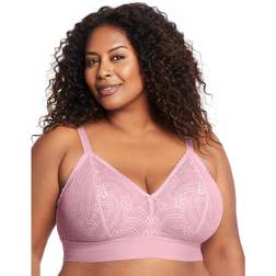 Glamorise Full Coverage Bra-7012, Purple Purple