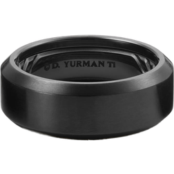 David Yurman Streamline Beveled Band Ring - Black