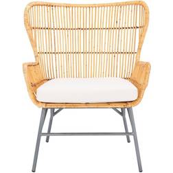 Safavieh ACH6510B Lenu Rattan Lounge Chair