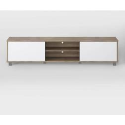 CorLiving Hollywood White/Brown TV Bench 71x16"