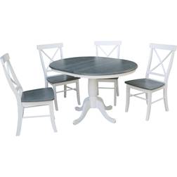 International Concepts Solid Wood Dining Set