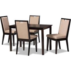 Baxton Studio Rosa Modern Dining Set 5