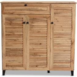 Baxton Studio Coolidge Oak Storage Cabinet