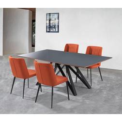 Armen Living 5pc Maine Contemporary Dining Set