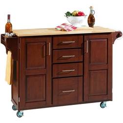 Homestyles Create-a-Cart Cherry Kitchen Cart Trolley Table