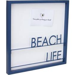 Melrose Decorative Beach Life Memo Board Wall Decor 15.8x15.8"