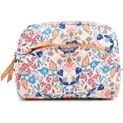 Vera Bradley Large Cosmetic Makeup Organizer Bag, Enchanted Mandala-Recycled Cotton