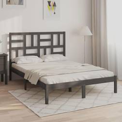 vidaXL grey, 120 Bed Frame Sängram