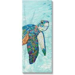 Stupell The Home Decor Collection Sea Turtle Underwater Ocean Mosaic Style Collage Lisa Morales Animal Framed Art