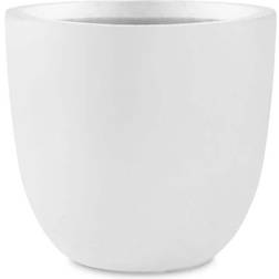 Kante 18 Dia, Large Pure White Concrete Plant Pots, Lightweight, Heavy-Duty, Seamless