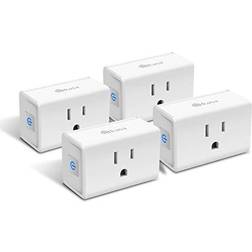 Kasa Smart Plug Mini 15A, Smart Home Wi-Fi Outlet Works with Alexa, Google Home & IFTTT, No Hub Required, UL Certified, 2.4G WiFi Only, 4-Pack