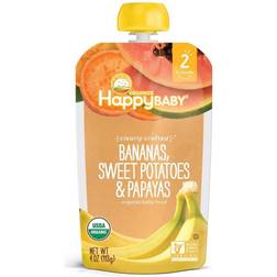 Happy Baby Clearly Crafted Bananas Sweet Potatoes & Papayas Meals 4oz