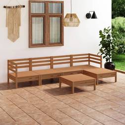 vidaXL Solid Pinewood Garden Loungesett