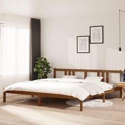 vidaXL Bed Frame Honey Brown Sängram