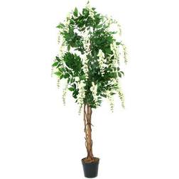 Europalms Goldregenbaum, wei�, 180cm Kunstig plante