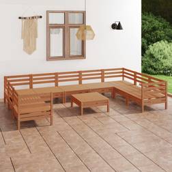 vidaXL Solid Pinewood Garden Loungesett